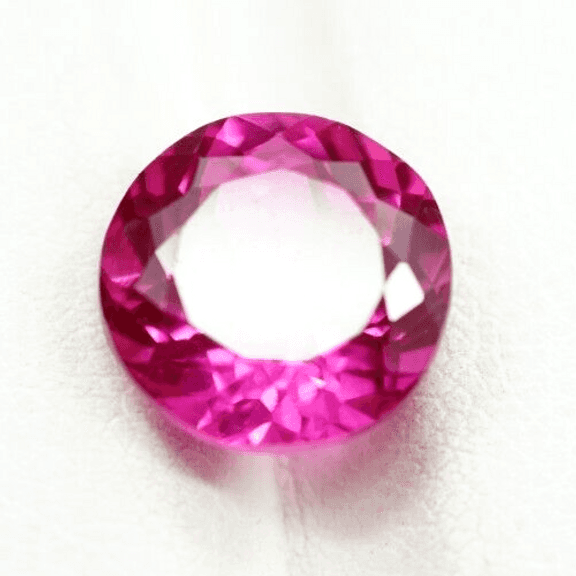 GORGEOUS CERTIFIED 6.30 CARAT NATURAL PINK SAPPHIRE ROUND CUT LOOSE GEMSTONE- AAA+