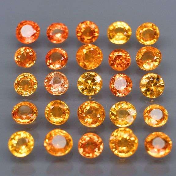 Full fire! 3.35ct top golden Sapphire set