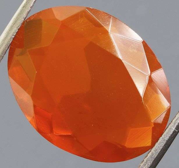 Rich blood orange 4.01ct Mexican Fire Opal