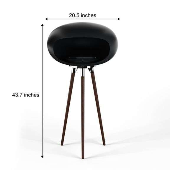 Ethanol Fireplace with Tripod Stand