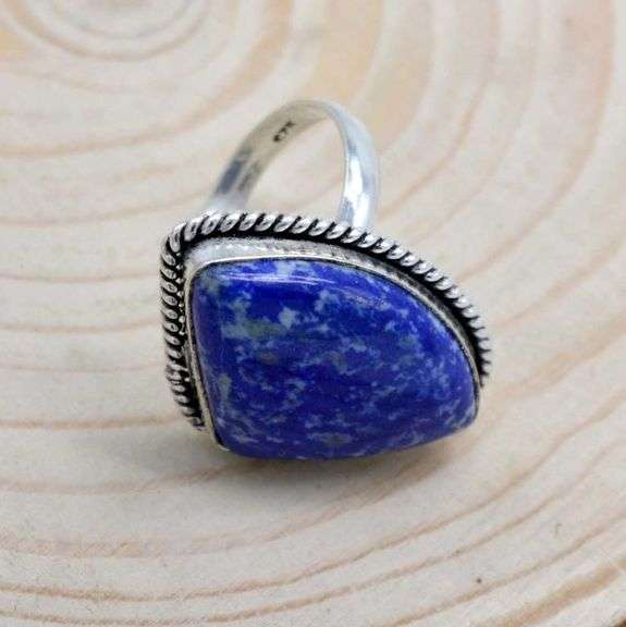 Natural 7Ct Blue Lapis Lazuli Ring