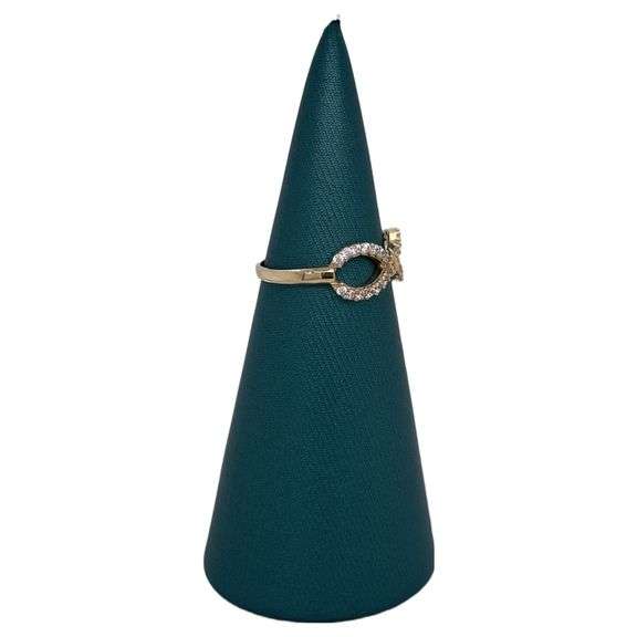 14K Gold Sparkling Infinity Ring