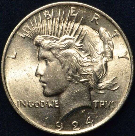 1924 Peace Silver Dollar BU