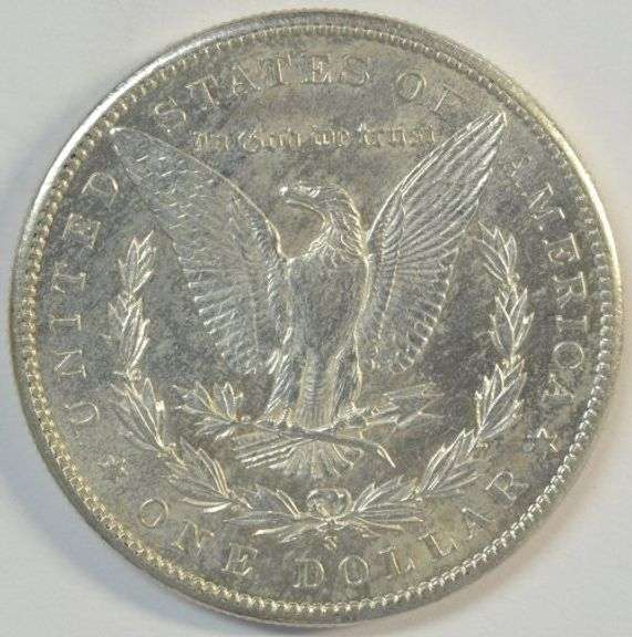 Real flashy virtual BU 1900-S Morgan Silver Dollar. Key date