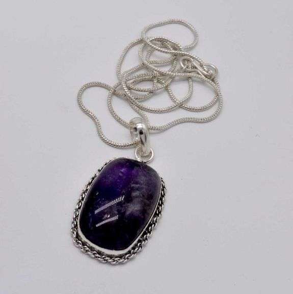 Natural Untreated 30 Ct Amethyst Pendant