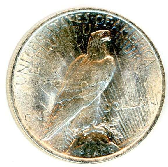 AU/Unc Peace Silver Dollar from 1922