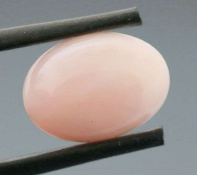 Beautiful 4.45ct coral pink Opal cabochon