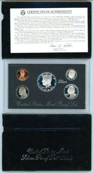 2 1993 Silver US Proof Sets in Box w/CoA