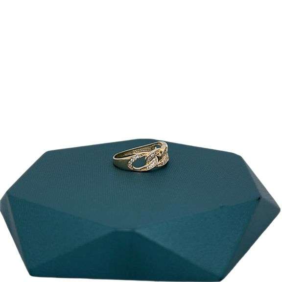 14K Gold Miami Chain Link Ring
