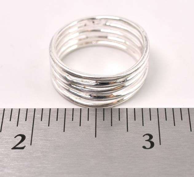 Unique Wrap Band Ring In Sterling Silver