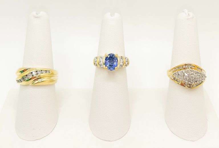 3 14k Gold Rings