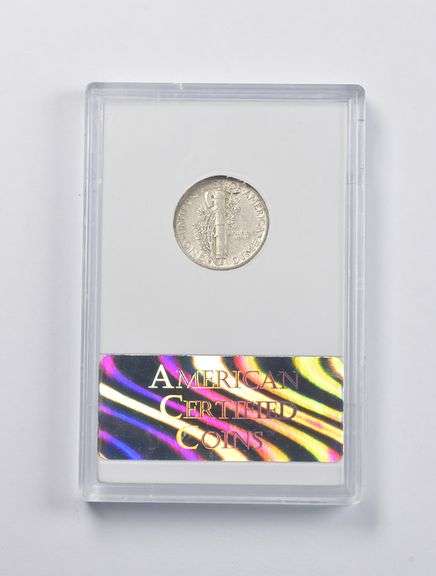 EF45 1942/2-D Mercury Dime DBL DIE Date ACC