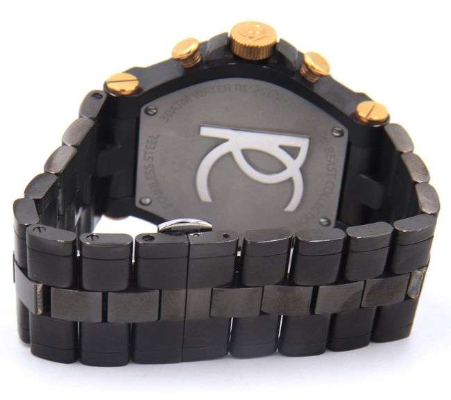 Renato Wilde Beast Chronograph Black Gold Rubber Integration Watch
