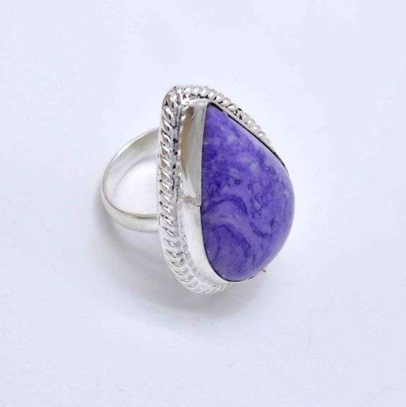 Beautiful Natural 11 Ct Charoite Ring