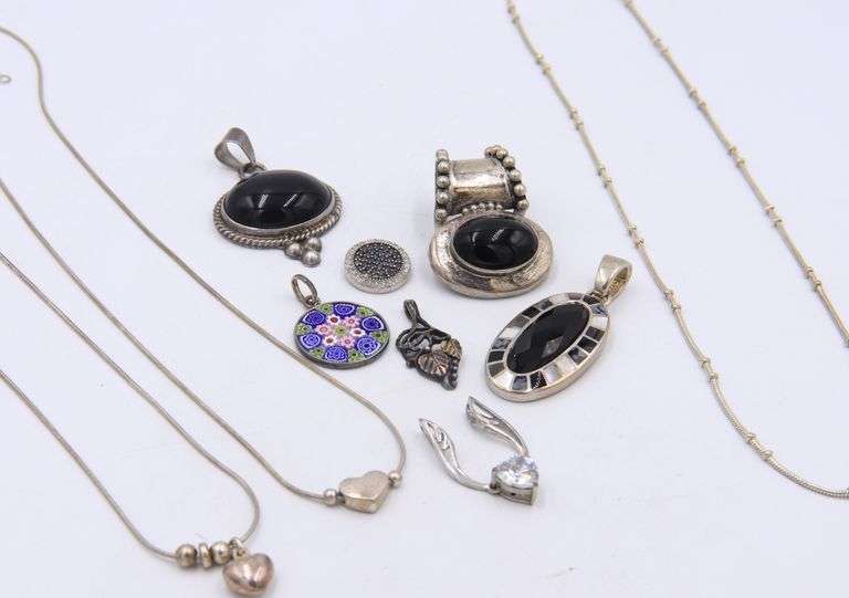 Group Lot of Vintage 925 Sterling Silver Jewelry