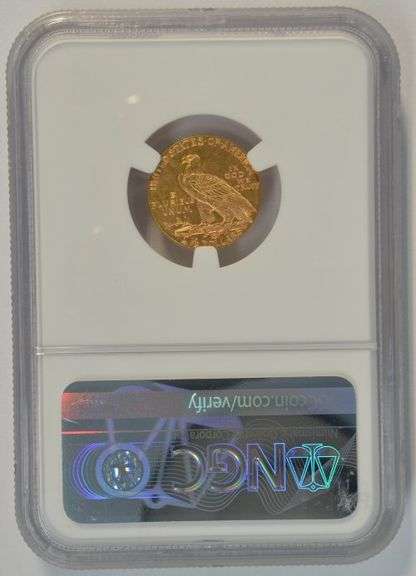 Very Choice BU 1928 US $2.50 Indian Gold Piece. NGC MS62