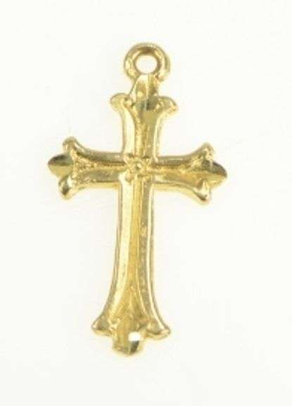 14K Yellow Gold Christian Faith Vintage Jesus Christ Charm/Pendant