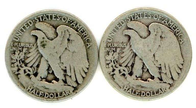 1917 and 1917-S (Reverse) Walking Liberty Half Dollars