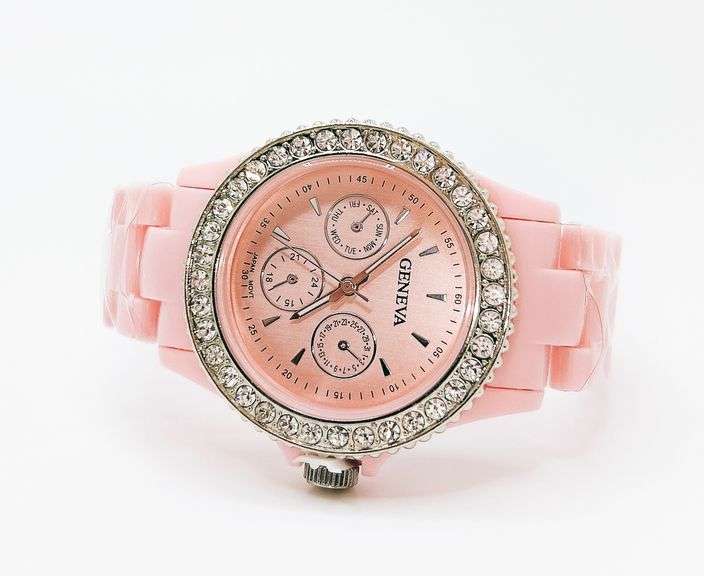 Fancy Pink Geneva & Gemstone Watch