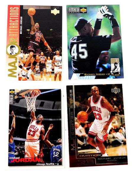 4 Michael Jordan Basketball Cards