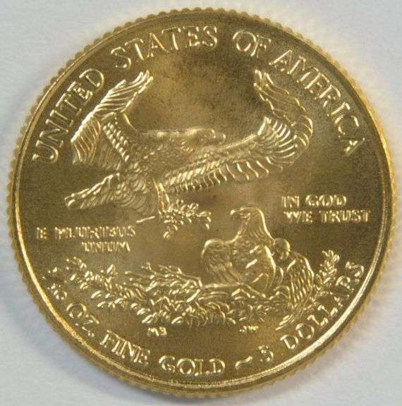 Superb Gem BU 2010 $5 American Gold Eagle coin