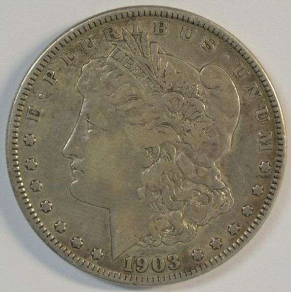 Boldly-defined XF 1903-S Morgan Silver Dollar. Rare key date