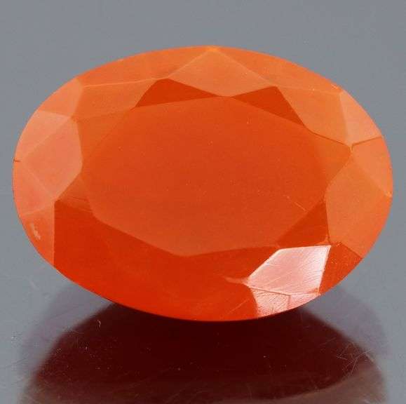Rich blood orange 6.03ct Mexican Fire Opal