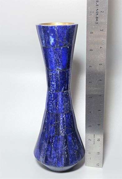 Amazing Large 4535 Ctw Natural Blue Lapis Lazuli Vase