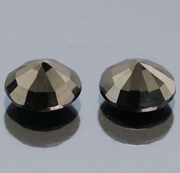 Elegant 8.80ct unheated black Spinel pair