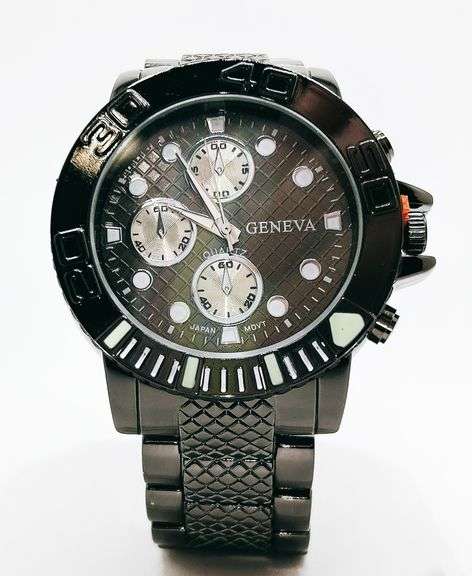 Men's Chronograph SS Geneva Watch