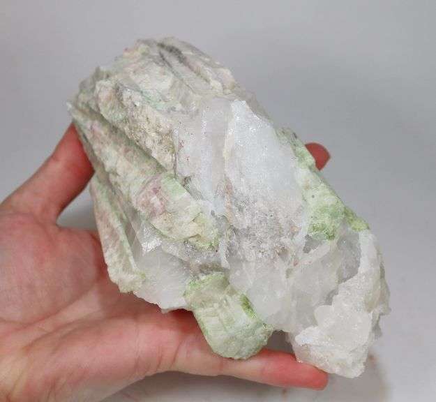 HUGE! 4,330ct natural Watermelon Tourmaline in matrix
