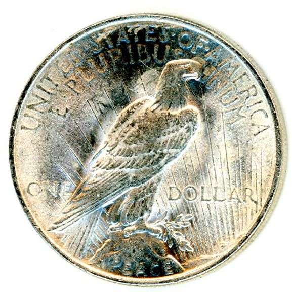 AU/Unc Peace Silver Dollar from 1922