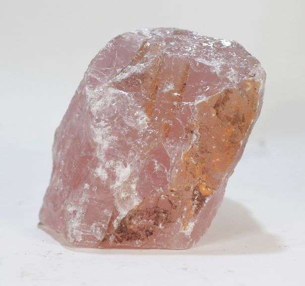 Huge! 4,717ct uncut powder pink Rose Quartz