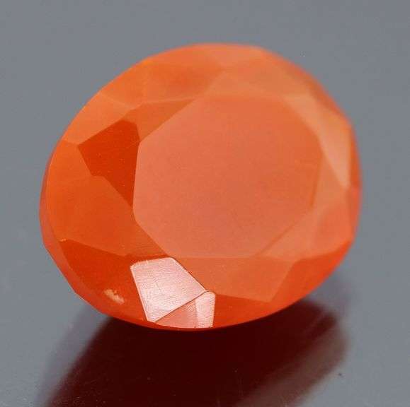 Rich blood orange 6.03ct Mexican Fire Opal