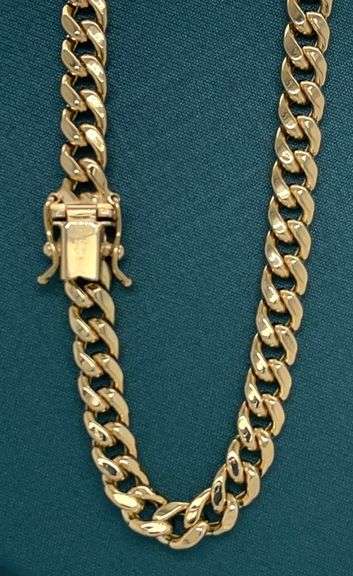 7MM 14K GOLD MIAMI CUBAN LINK CHAIN