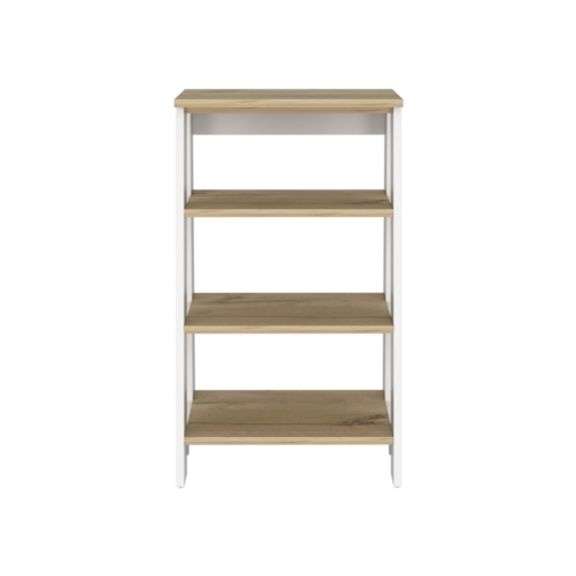 Jannes Linen Cabinet White/Light Oak