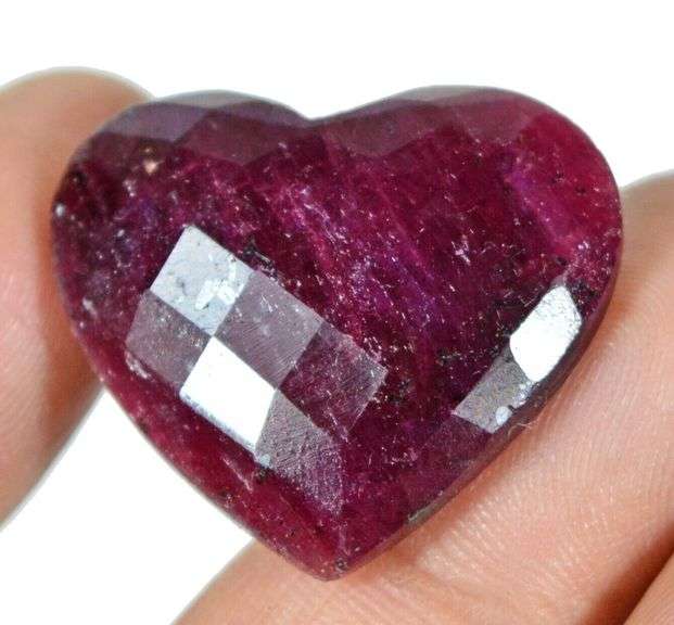 HUGE 30.00 CARAT NATURAL RUBY HEART CUT LOOSE GEMSTONE