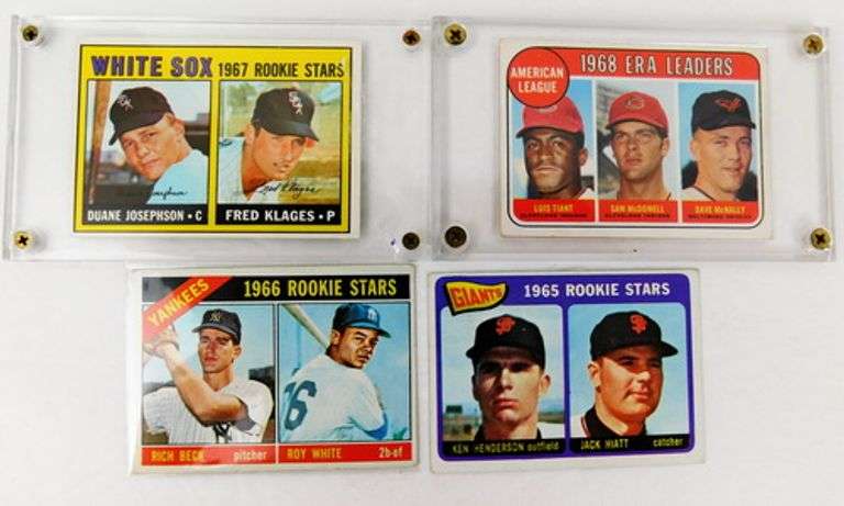 4 Topps Leader Baseball Cards