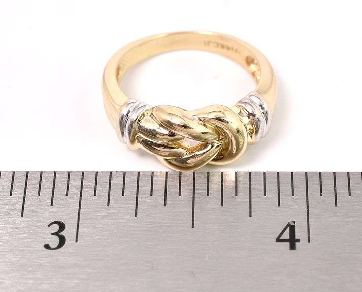 Admirable Knot Ring In 14K Yellow Gold