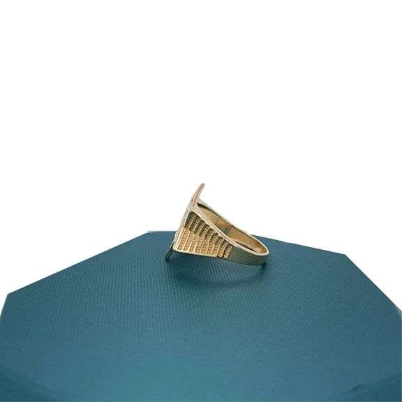 14K Gold Star of David Ring, Mazel Ring