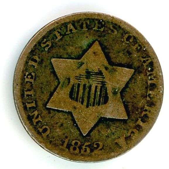 1862 Three Cent Silver Piece