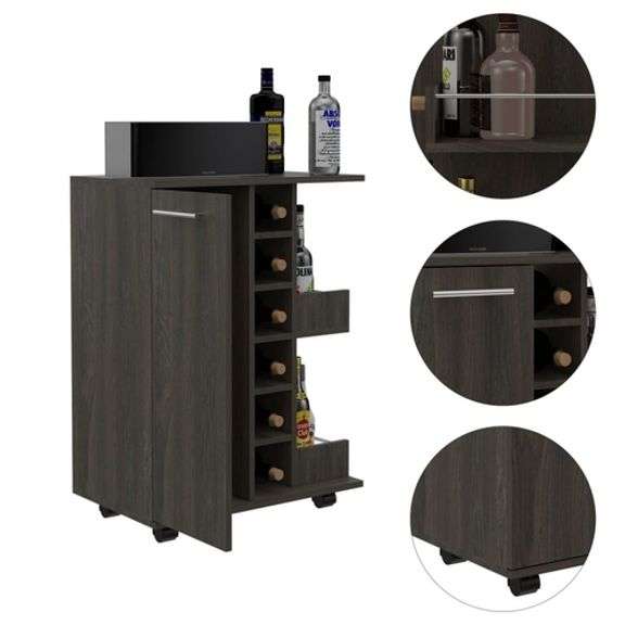 Carbon Espresso Bar Cart Stylish and Functional