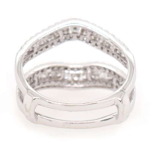 Tasha R 1.00ctw Diamond Triple Row Solitaire Enhancer Ring in 14K