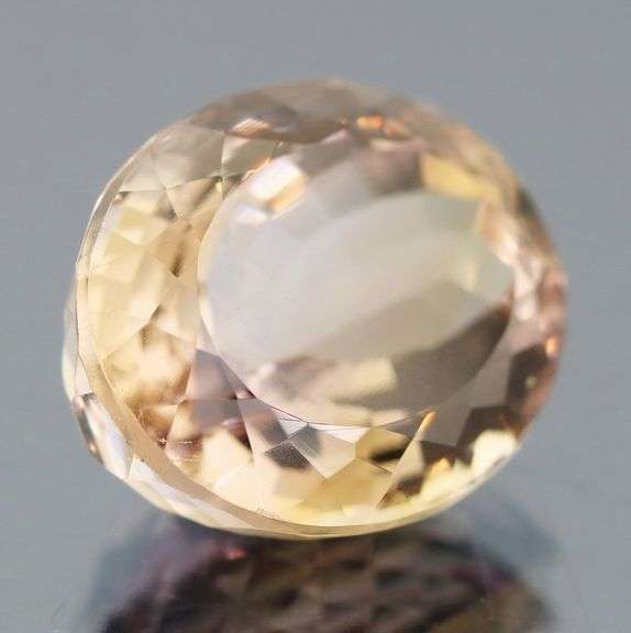Eye clean 14.30ct unheated real Bolivian Ametrine