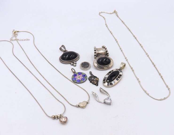 Group Lot of Vintage 925 Sterling Silver Jewelry