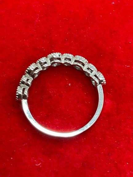 CERTIFIED BRAND NEW 14K WHITE GOLD AND DIAMOND BAND