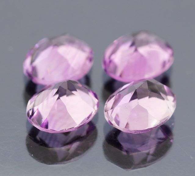 Glittering 9.38ct 10x8mm real Bolivian Amethyst set