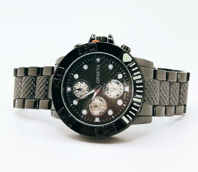 Men's Chronograph SS Geneva Watch