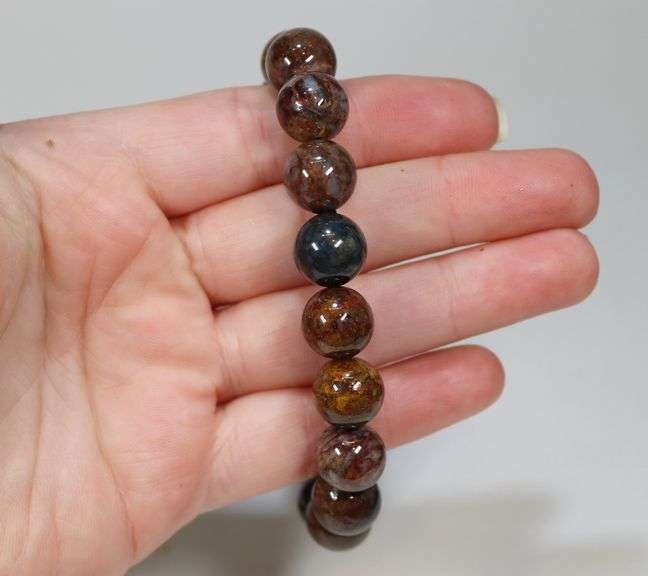 Fashionalble 199ct natural Pietersite bead bracelet