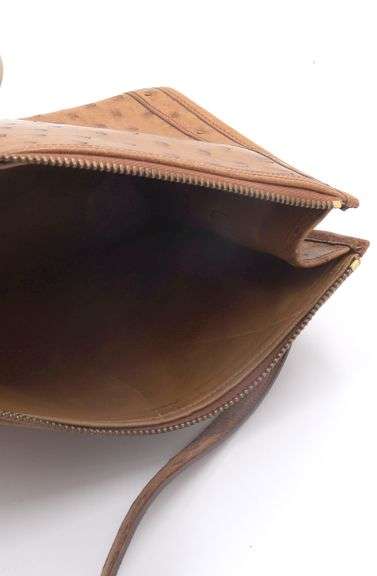 Vintage Hermes Ostrich Handbag with Strap